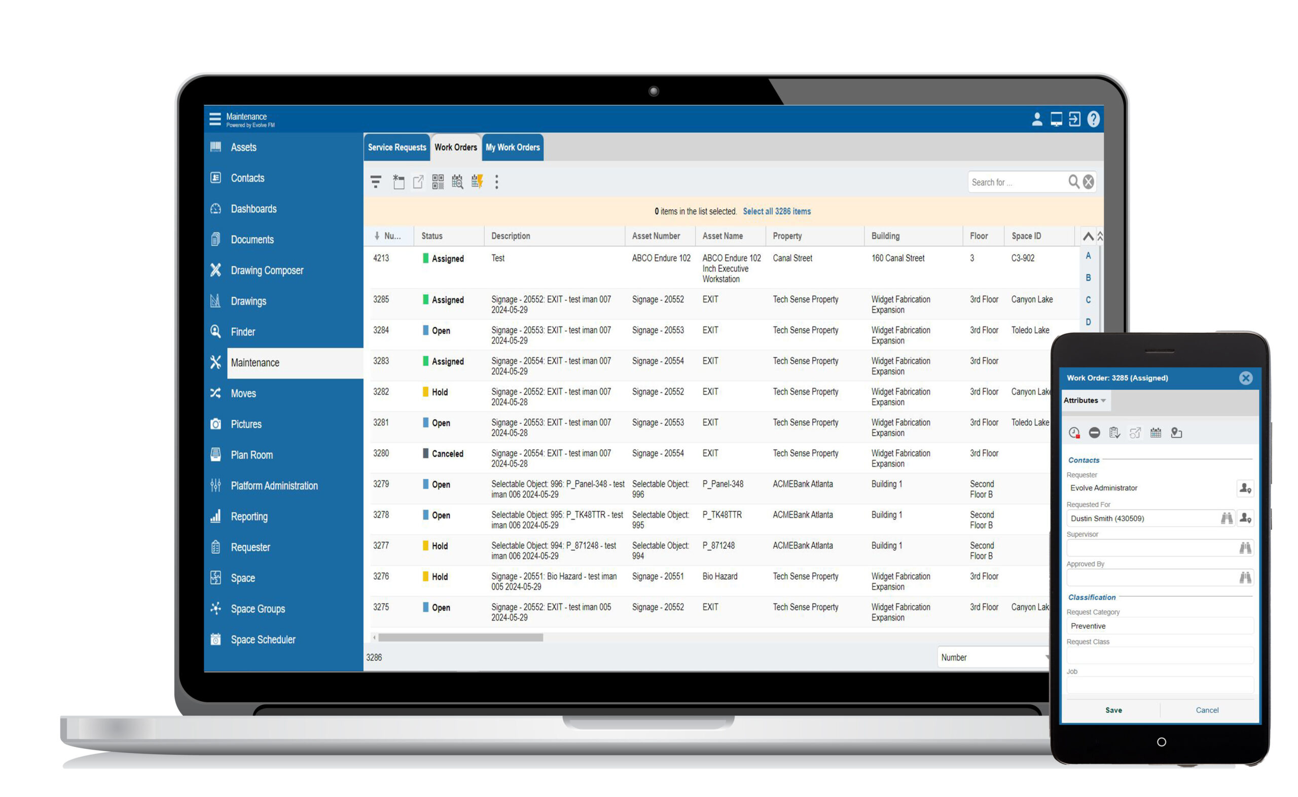 Evolve FM Work Order