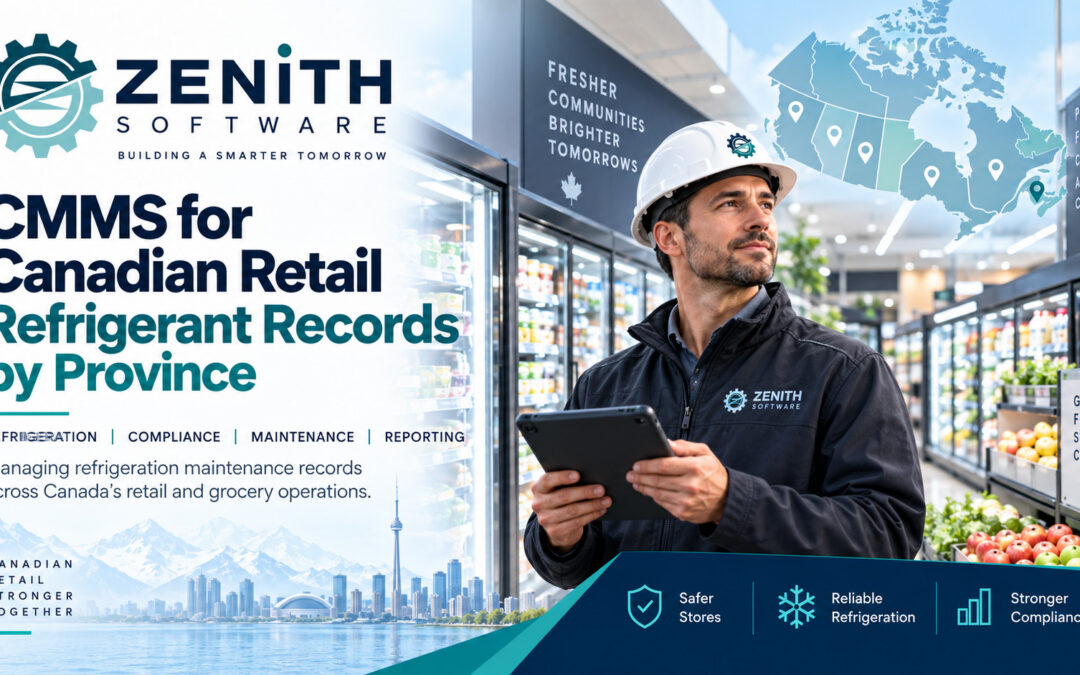 CMMS for Canadian retail: table comparing federal, Ontario and Quebec refrigerant leak-test intervals, retention periods and who must hold the record